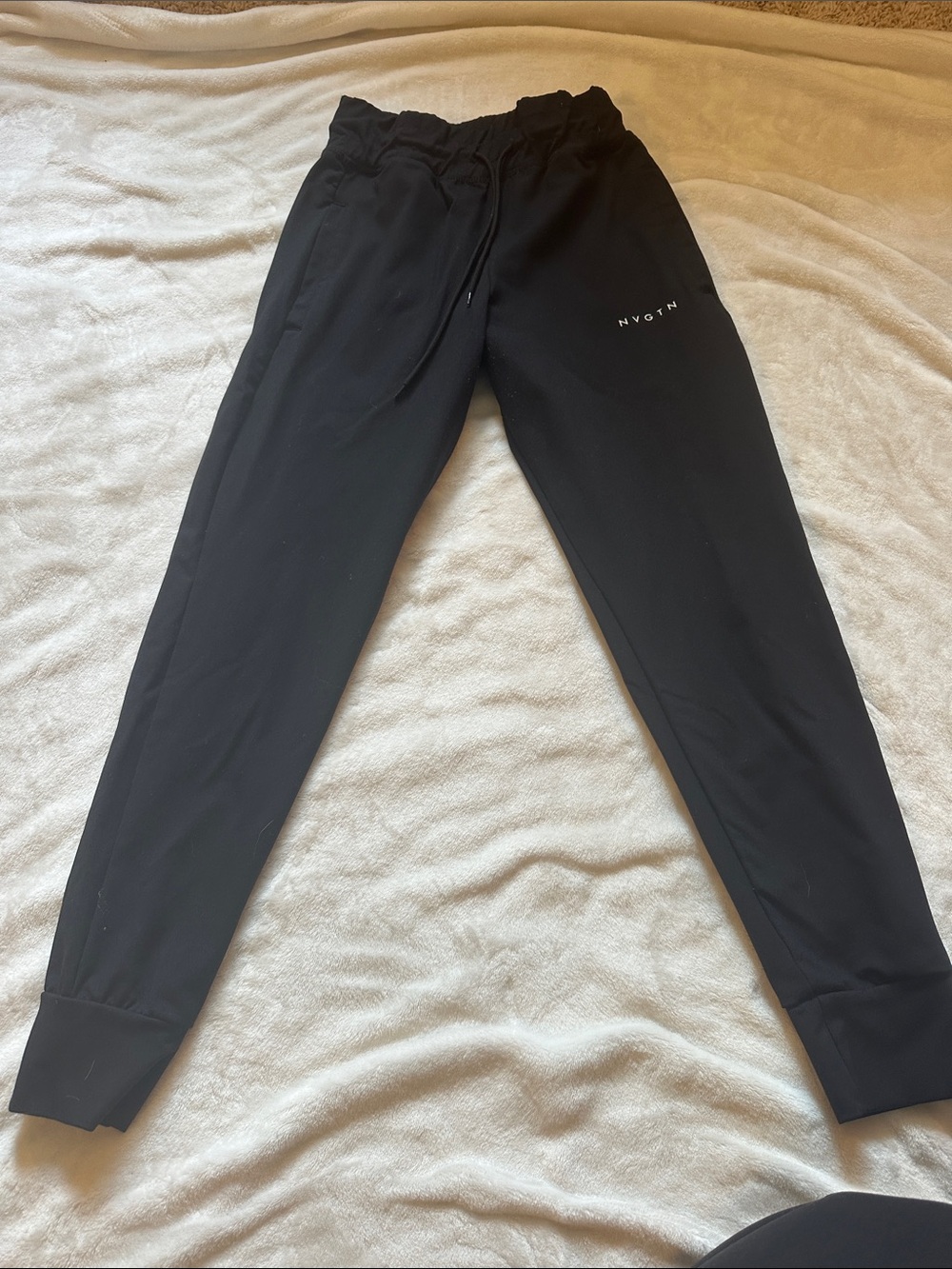 NVGTN Black Fitted Jogger Pants